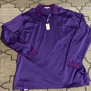Peter Millar NWT Long sleeve polo bc
